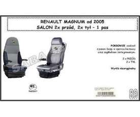 Чохол RENAULT MAGNUM від 2005 версія DUO, 2*перд, 2*зад, 1ремінь Чохол RENAULT MAGNUM від 2005 версія DUO, 2*перд, 2*зад, 1ремінь